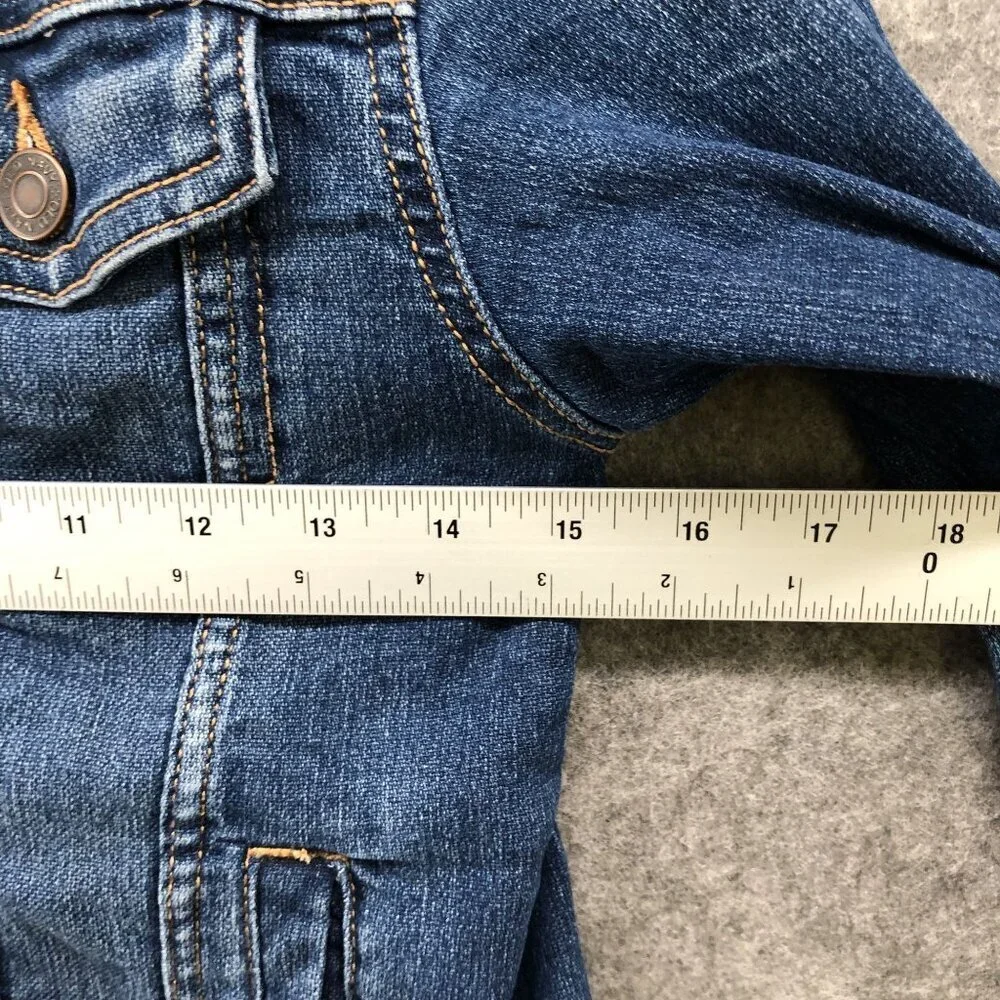 Old Navy Jean Jacket Kids L (10-12) Blue Denim‎ Classic Trucker